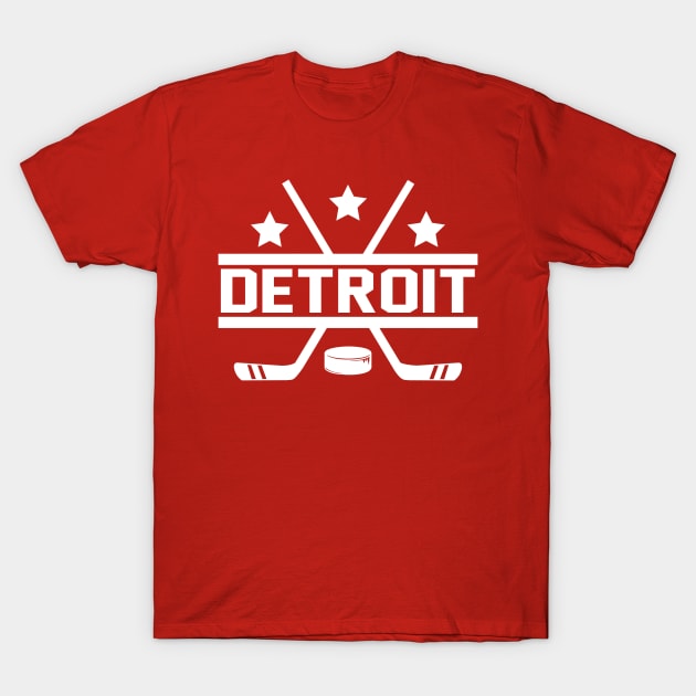 Detroit Hockey T-Shirt by CasualGraphic